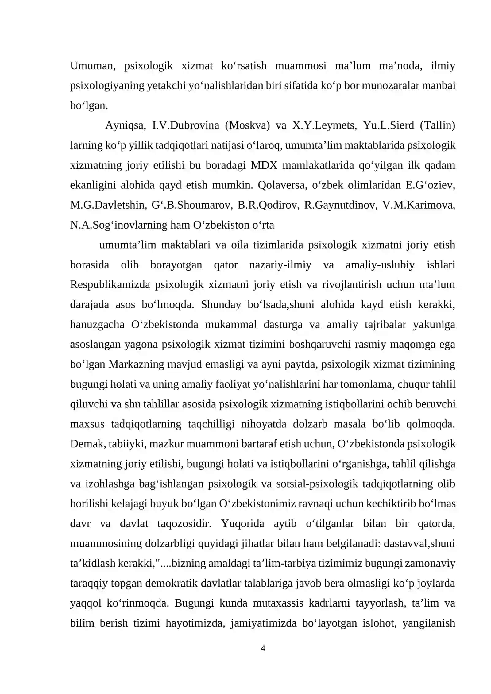 Rivojlanish psixologiyasi va pedagogik psixologiya 4