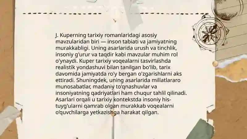J. Kuper tarixiy romanlar ustasi 4