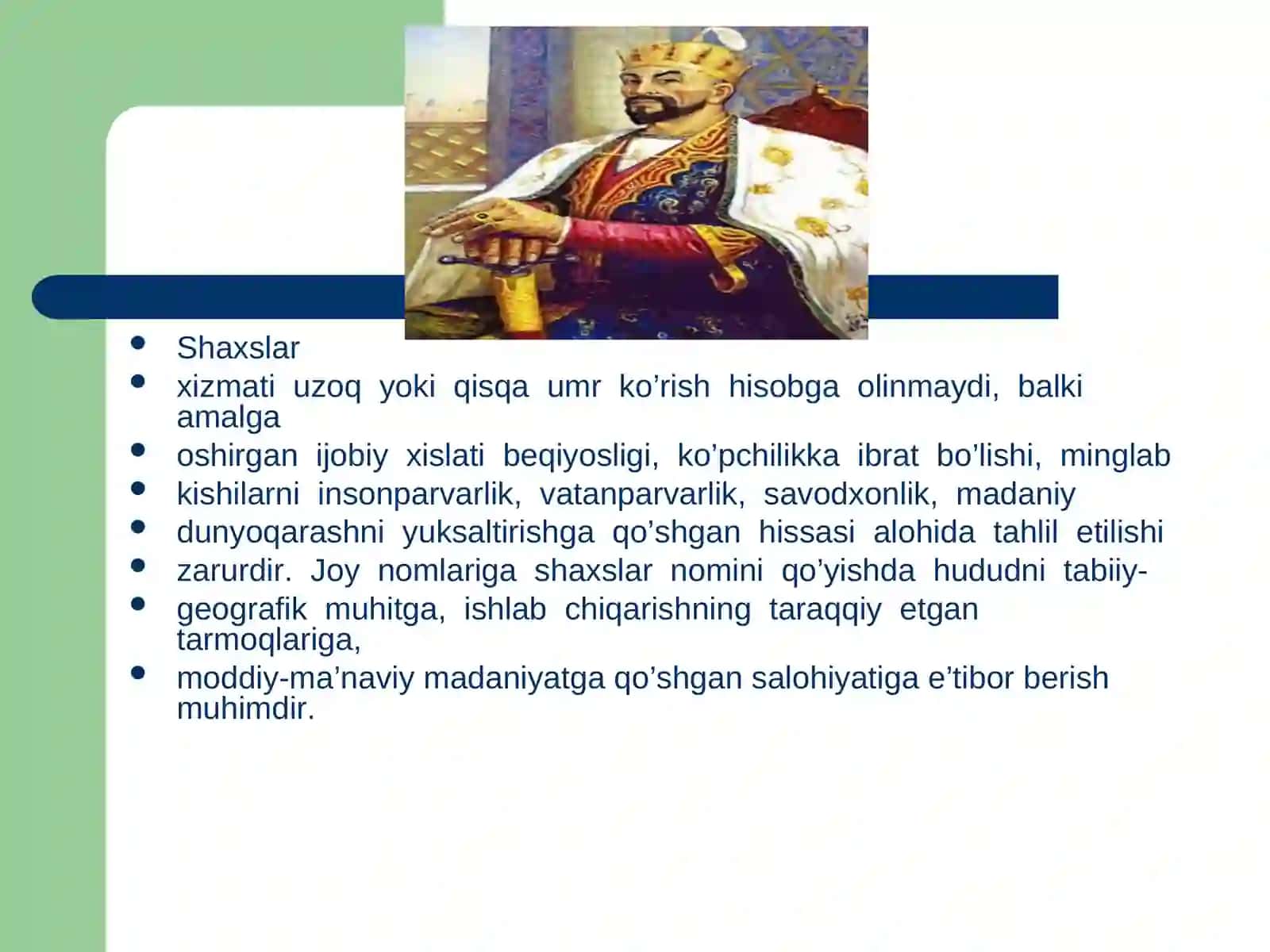 Buyuk kishilar nomiga qo'yilgan joy nomlari 4