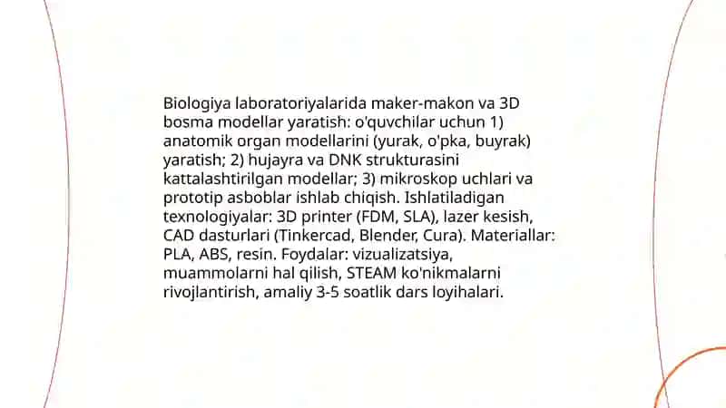 STEAM (STEM +Art) integratsiyasi orqali biologiyani o'qitish 4