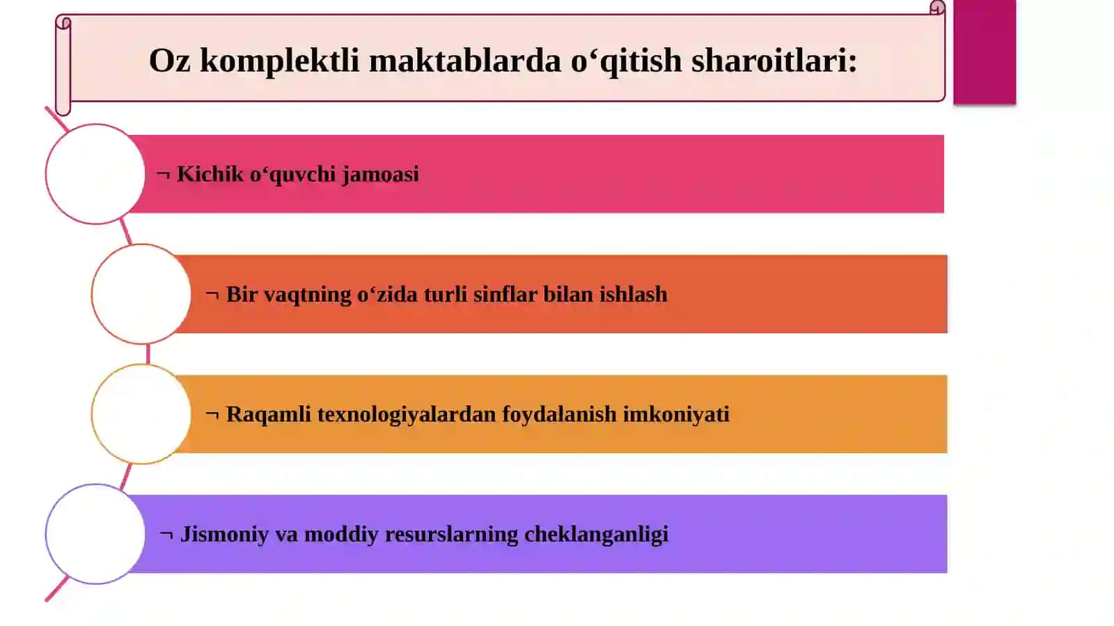 Ozkomplektli maktablarda matematika o‘qitish xususiyatlari 4