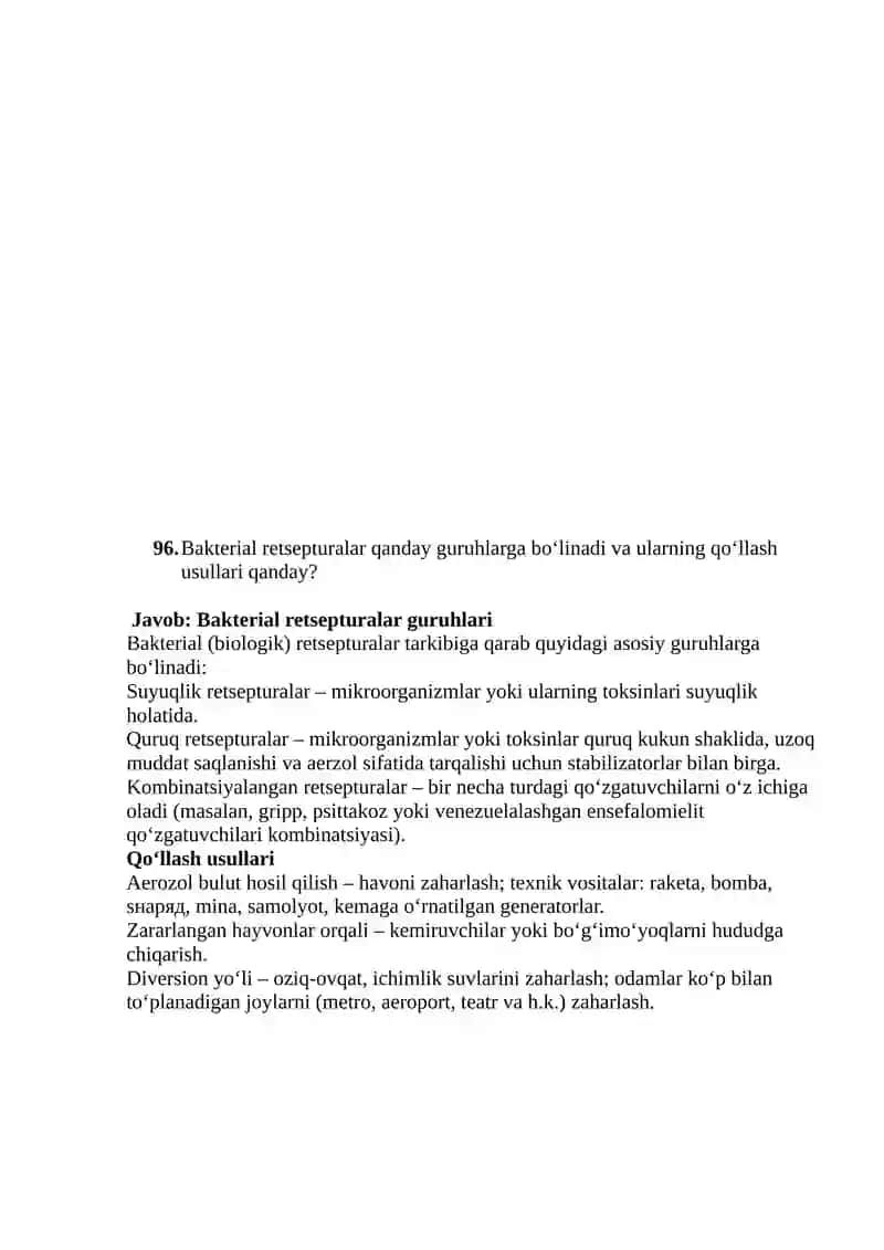 Harbiy epidemiologiya fanining asosiy maqsadi va vazifalari qanday? 4
