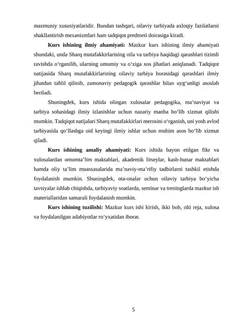 SHARQ MUTAFAKKIRLARINING MEROSIDA OILA VA OILADA BOLALARNI MA’NAVIY-AXLOQIY TARBIYALASH MASALALARI 4