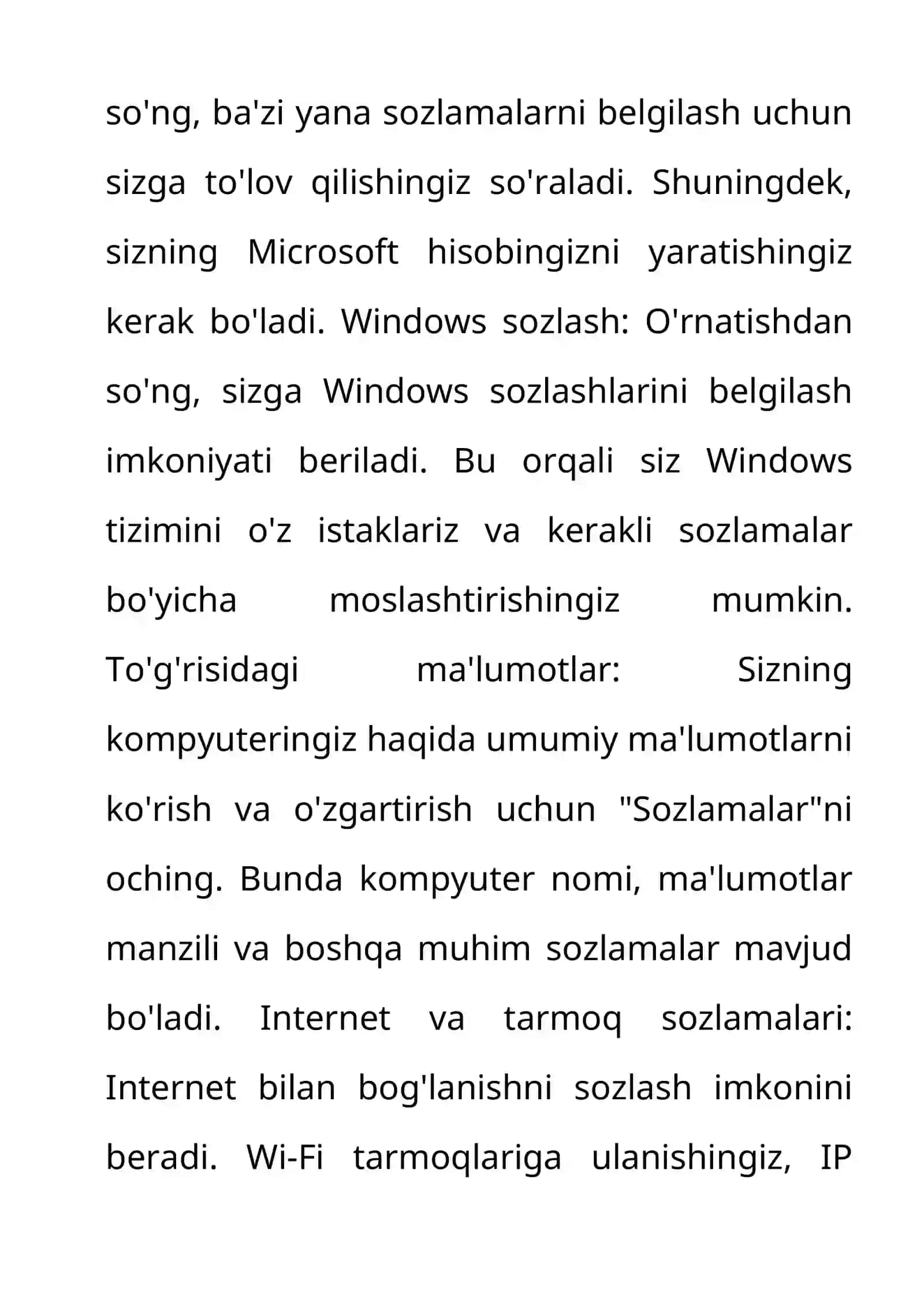 Windowa operatsion tizimi va uning axamiyati 4