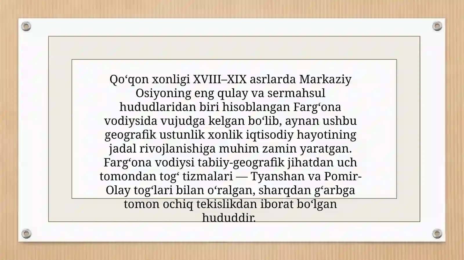 Kurs ishi "Qo‘qonxonligi tarixi" 4