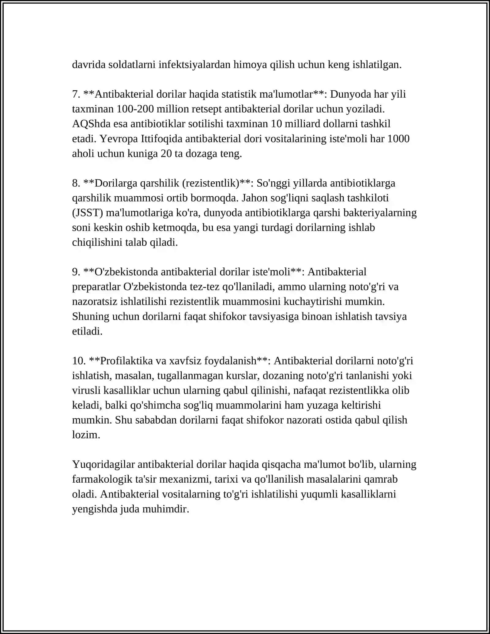 SIL VA ZAMBURUĢLARGA QARSHI DORI VOSITALAR FARMAKOLOGIYASI 4