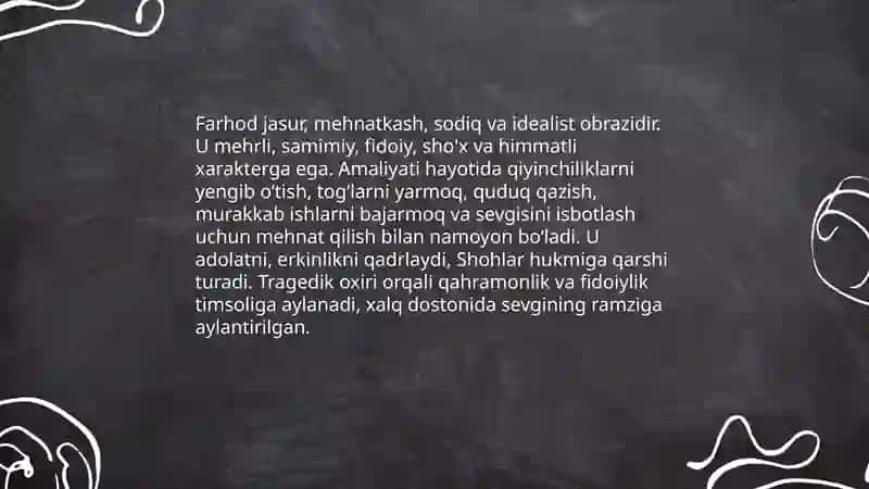 Farhod va Shirin dostoni haqida 4