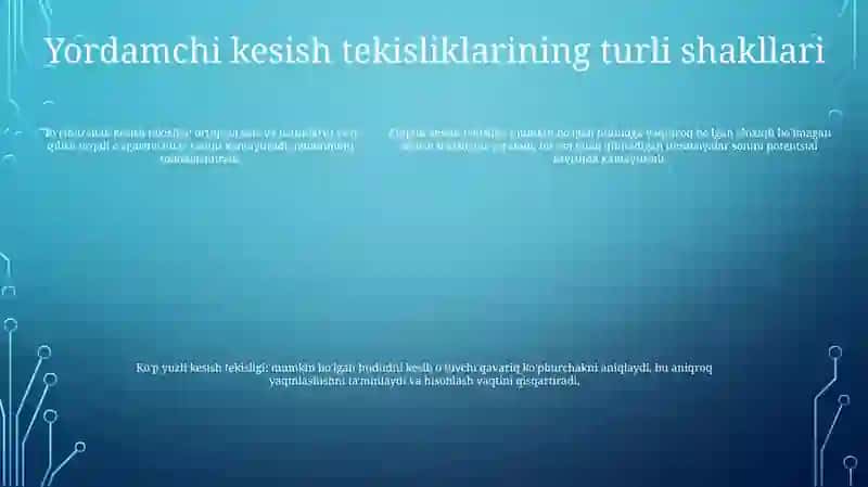Yordamchi Kesuvchi Tekisliklar Usuli 4