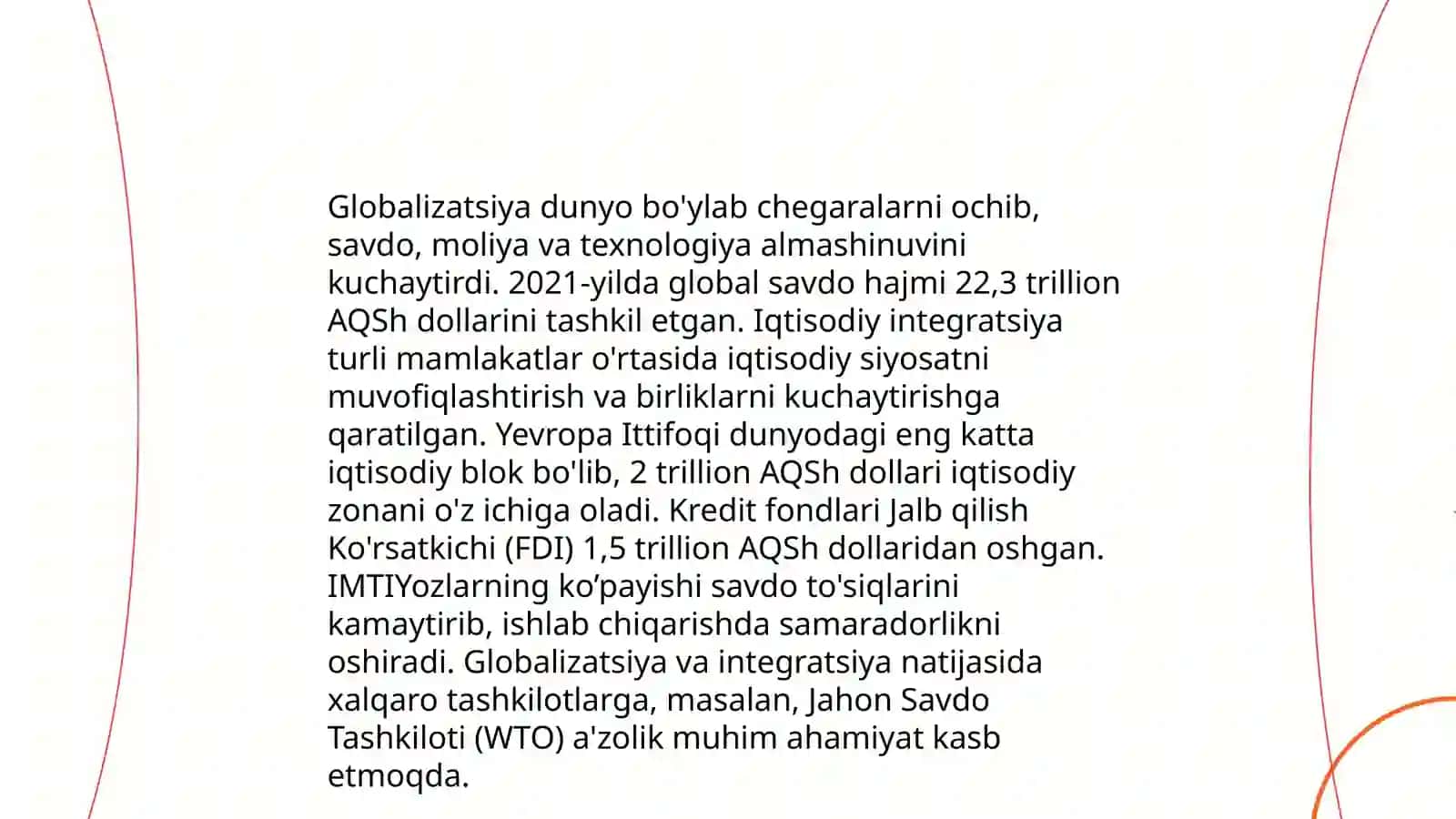 Globallashuv va uning salbiy va ijobiy oqibatlari 4