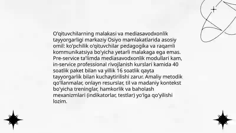 Mediasavodxonlik darajasiga ta’sir etuvchi omillar 4