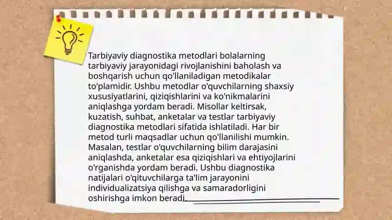 Tarbiyaviy diagnostika pedagogikaning ilmiy va amaliy sohasi sifatida 4
