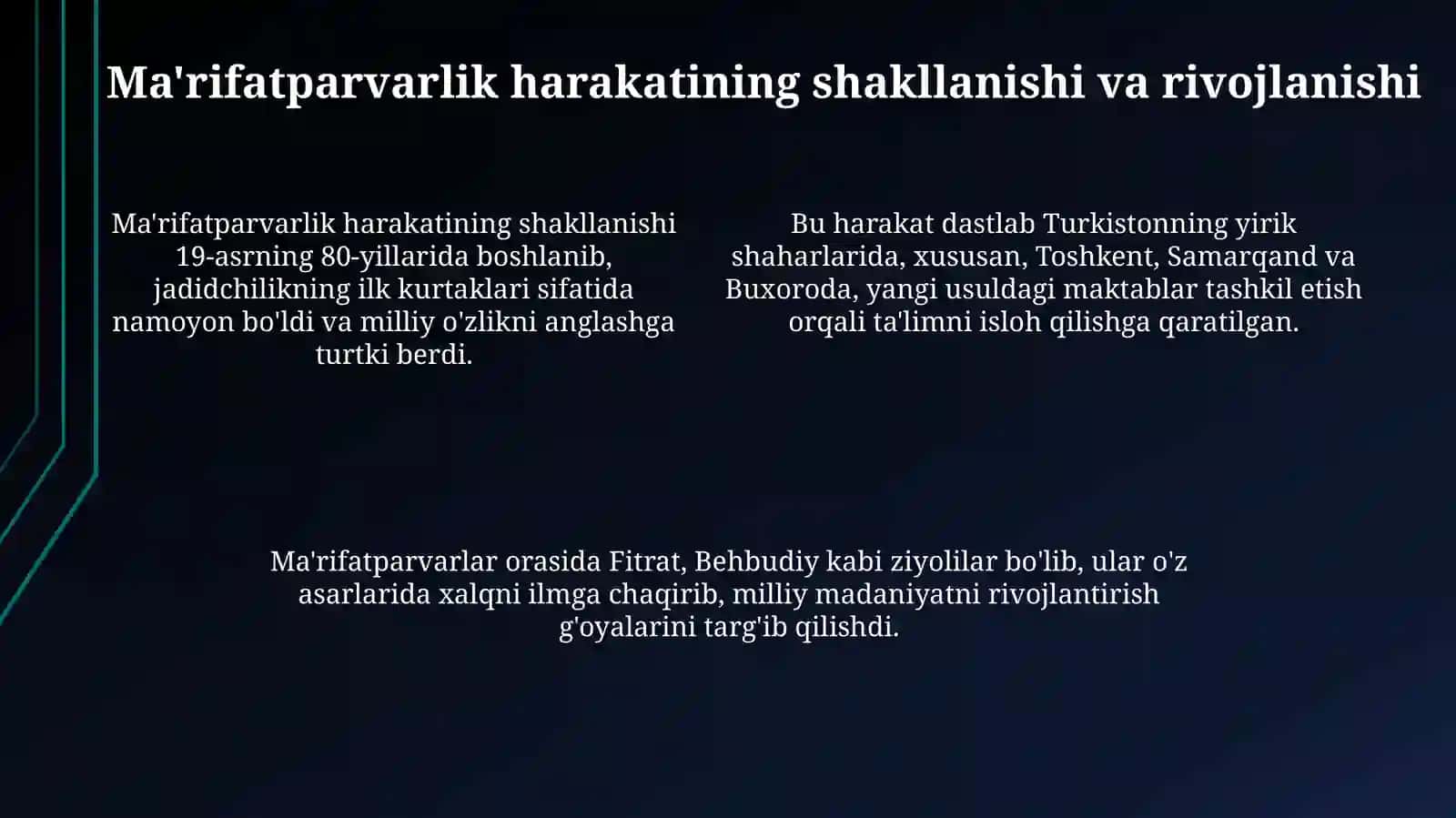 XIX asrning 80-90 yillarida Turkistonda ijtimoiy pedagogik fikrlar 4