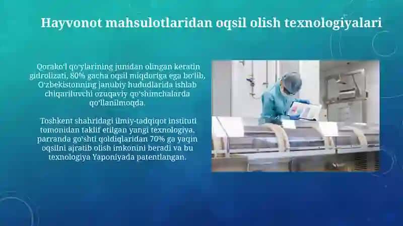 Oqsilga Boy Ozuqa Tayyorlash Texnologiyasi 4