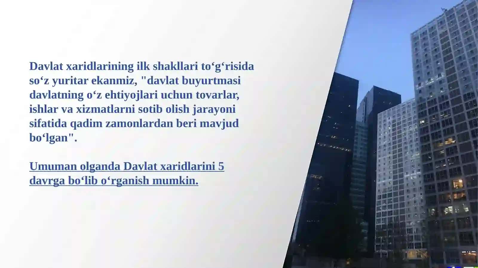 O‘zbekistonda davlat xaridlarini shakllanish va rivojlanish bosqichlari 4