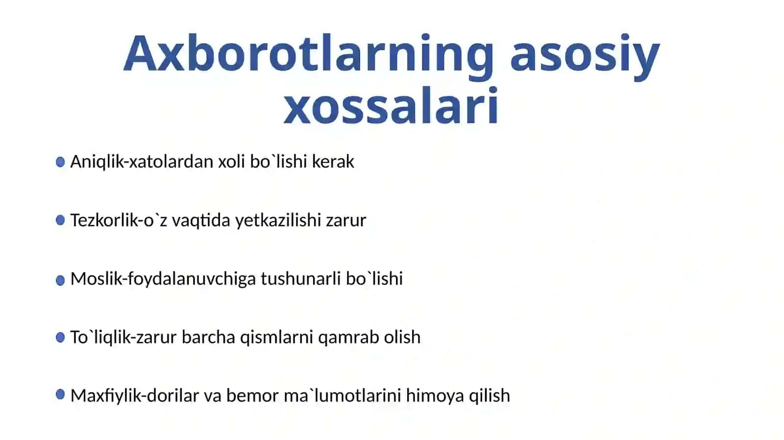 Farmatsiyada axborot va kompyuter texnologiyalarining maqsadi va vazifalari 4