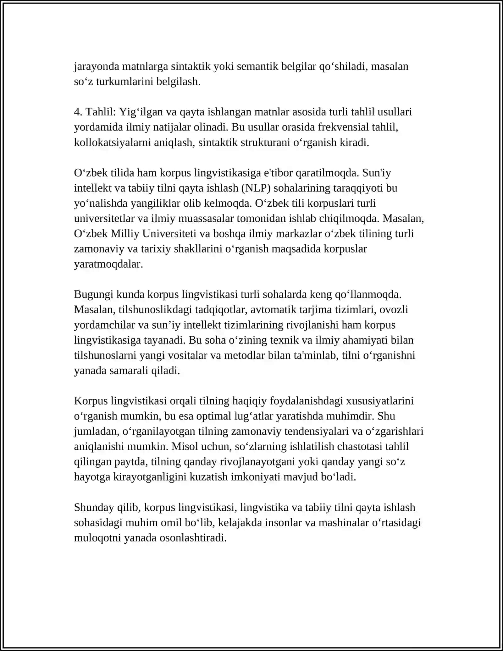 KORPUSGA ASOSLANGAN SINONIMLAR LUGʻATINI YARATISH 4