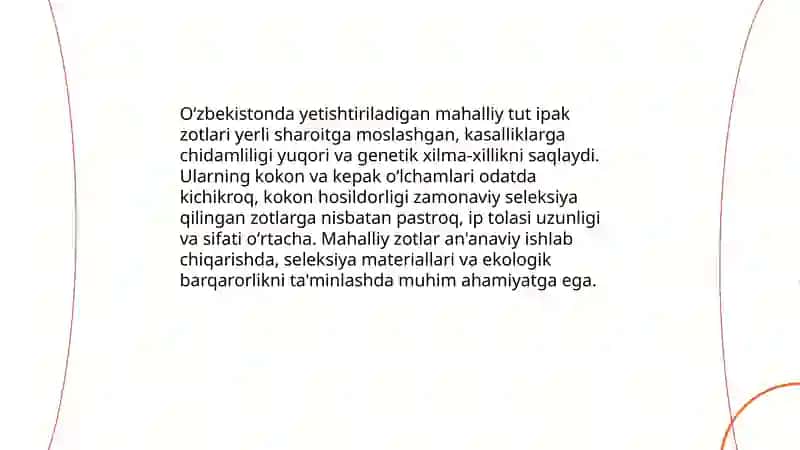 Tut ipak qurtining zotlari va ularning ahamiyati 4