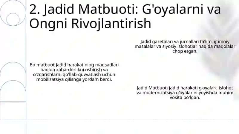 Jadidchilik harakatining vujudga kelishi 4