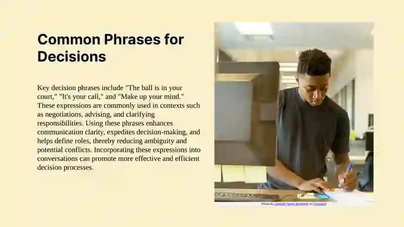 Phrases for Decisions and Phrases for Good Luck & Bad Luck 4