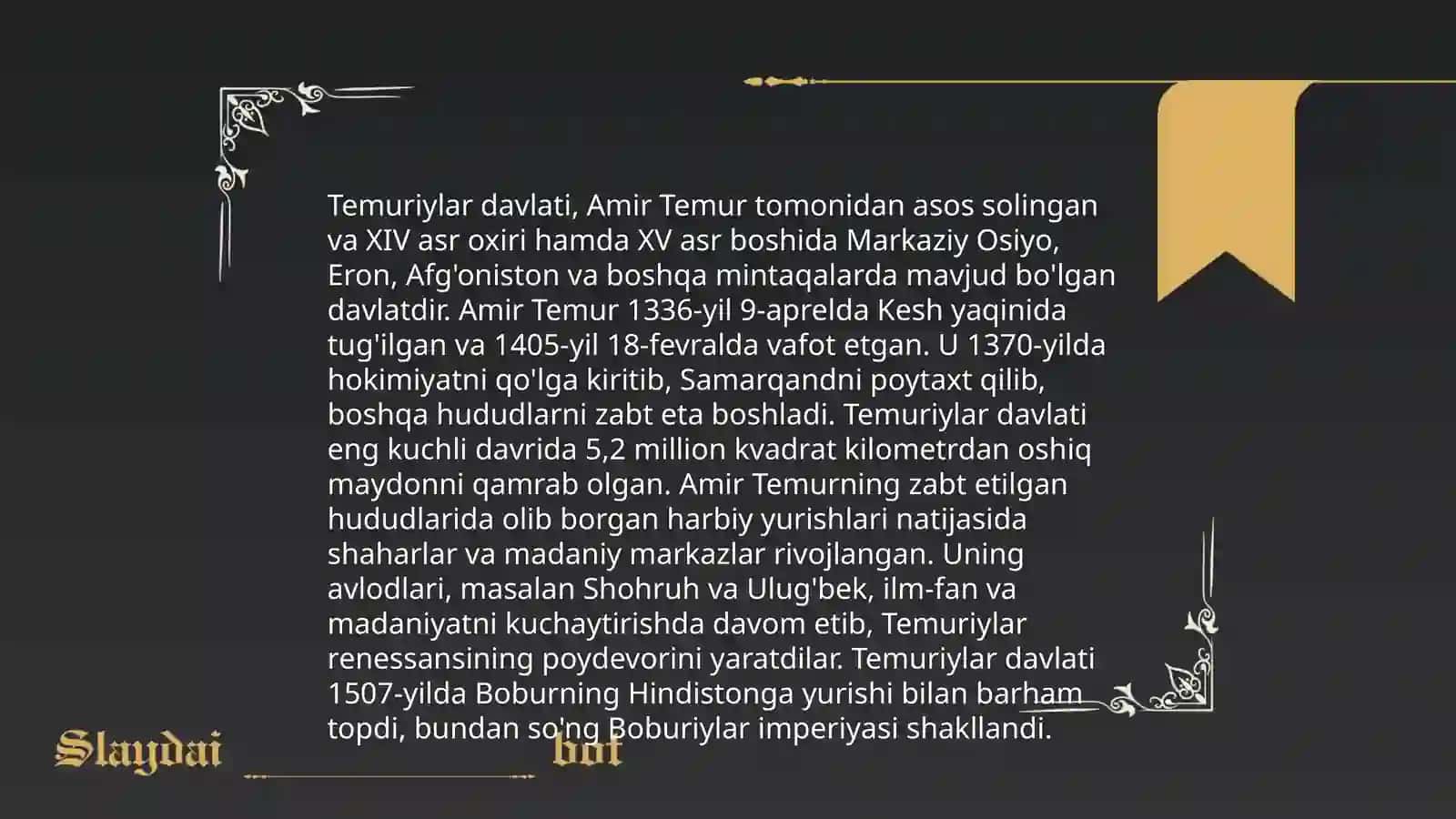 Amir Temur hayoti 4