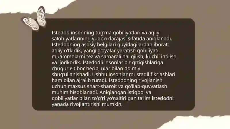 Qobiliyat istedod va talant kabi psixologik xususiyatlar 4
