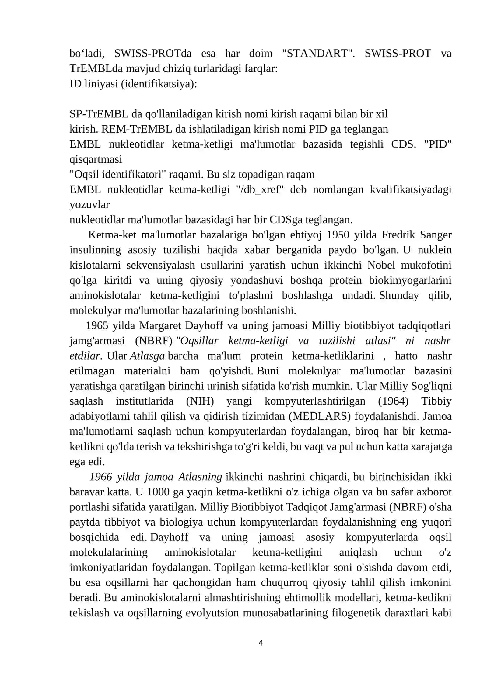 PIR - oqsil ketma-ketliklari bazalari 4