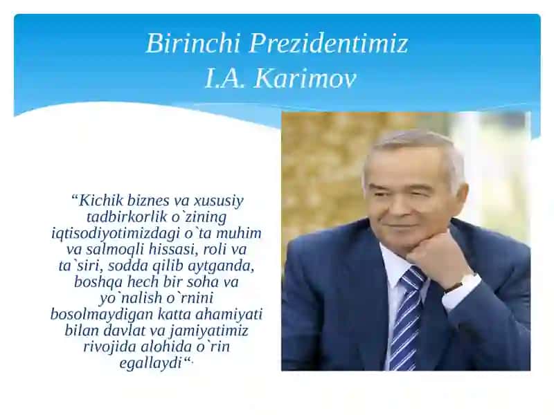 O‘zbekistonda biznesni rivojlantirish istiqbollari 4