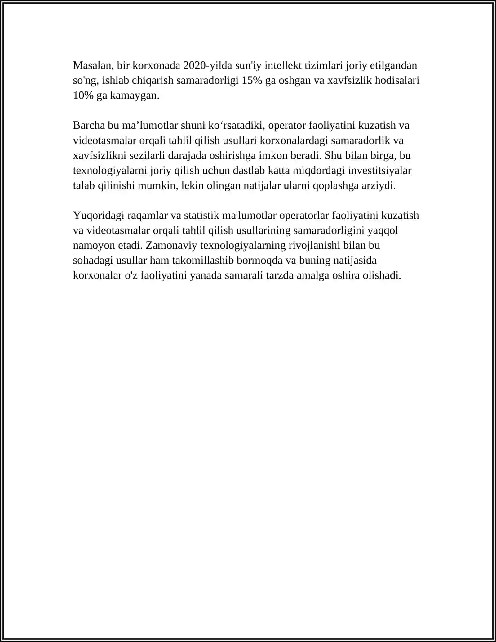 OPERATOR FAOLIYATINI TAHLIL QILISH VA OʻRGANISH METODLARI 4