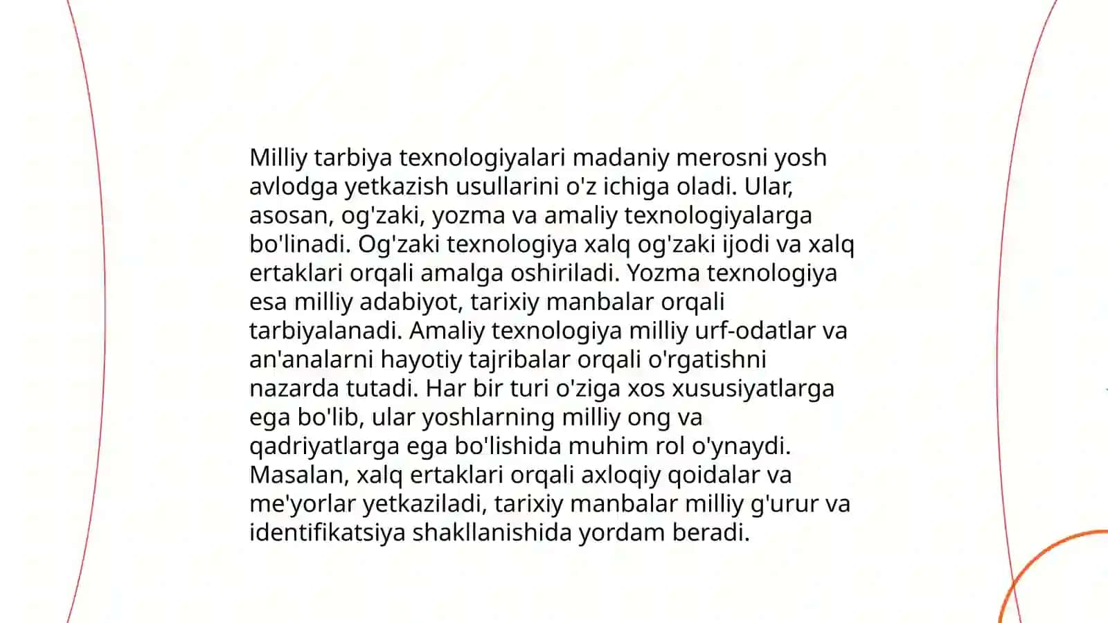 Milliy tarbiya texnologiya turlari va qoʻllash imkoniyatlari 4