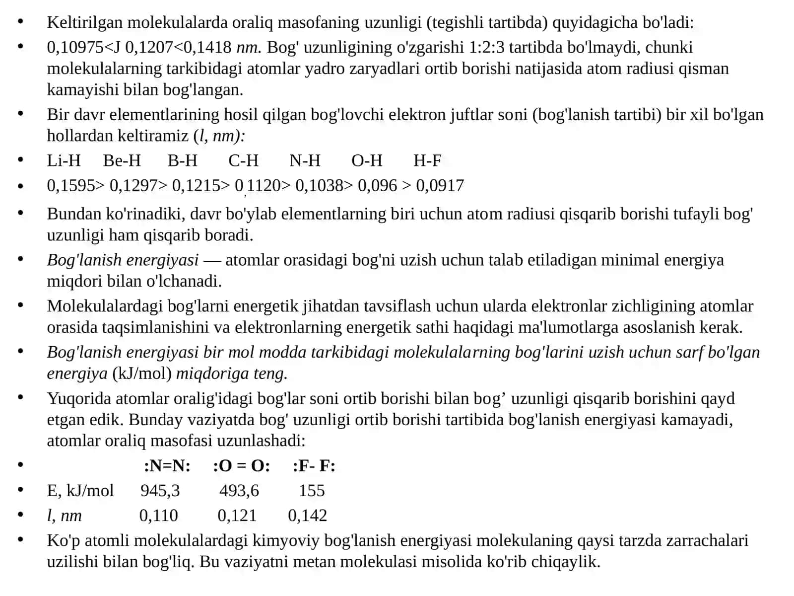 Kimyoviy bog’lanish va ularining turlari 4