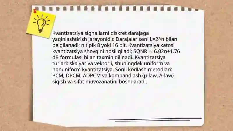 Sonli ma’lumotlarni qayata ishlash texnalogiyasi 4