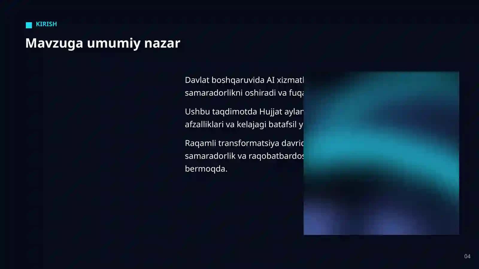 AI DAVLAT BOSHQARUVIDA 4