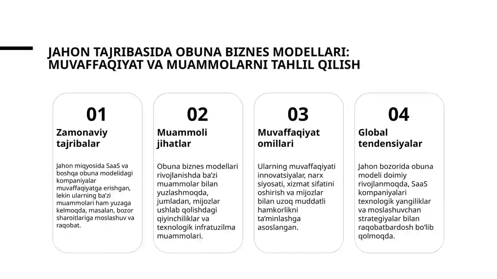 Obuna modelining iqtisodiy samaradorligi va jahon tajribasi (SaaS kompaniyalari misolida) 4
