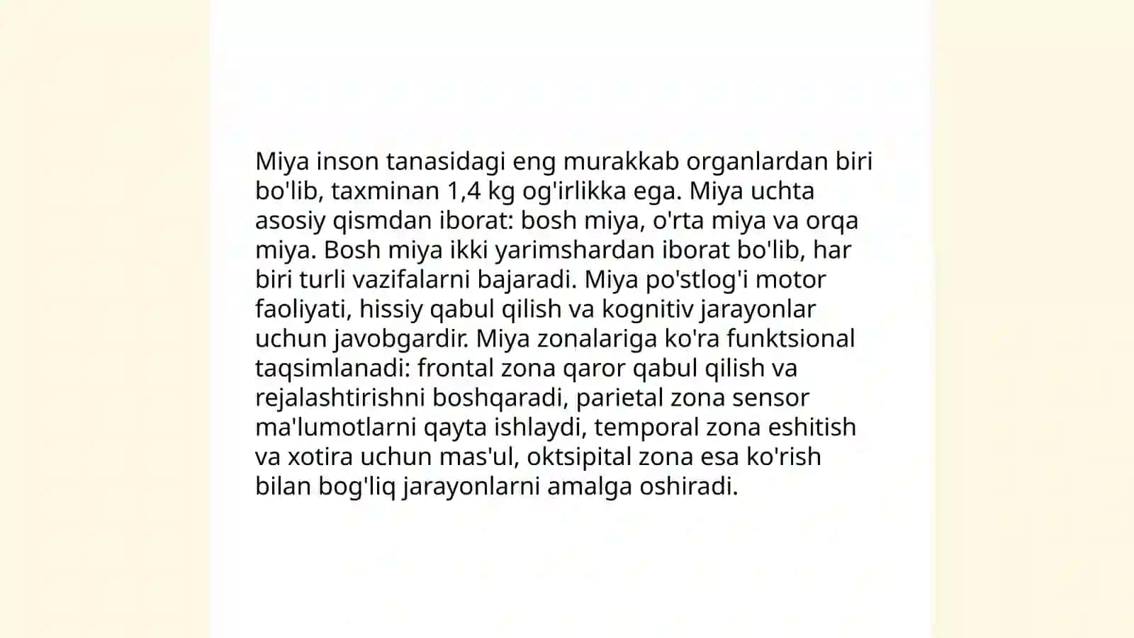 Miya. Miya tadqiqoti hamda uning ilmiy ifodasi 4