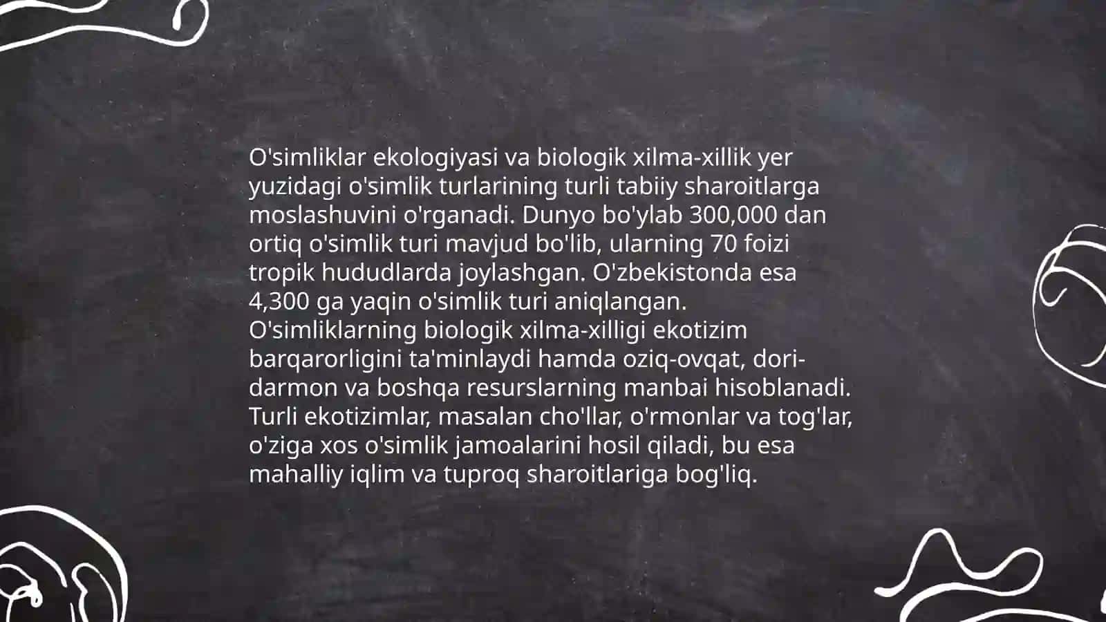 O'simliklarning tabiat va inson hayotidagi o'rni 4