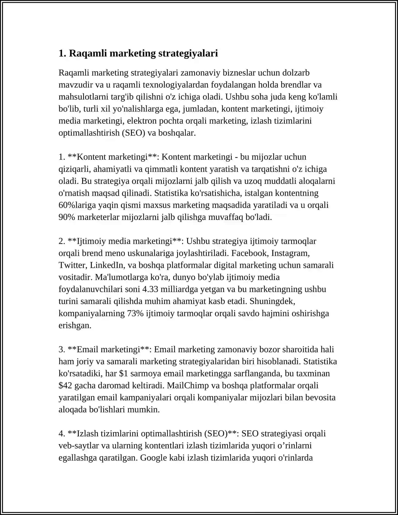 Raqamli marketing strategiyalari 4