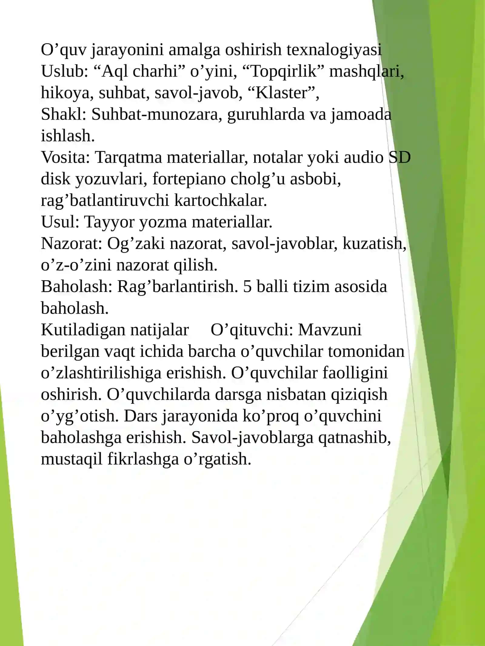Teatr san'ati va konsert ijrochilik faoliyati 4