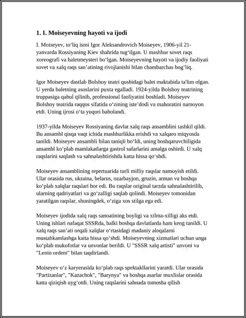 I.MOISEYEV – “XALQ SAHNA RAQSI” JANRINING ASOSCHISI 4