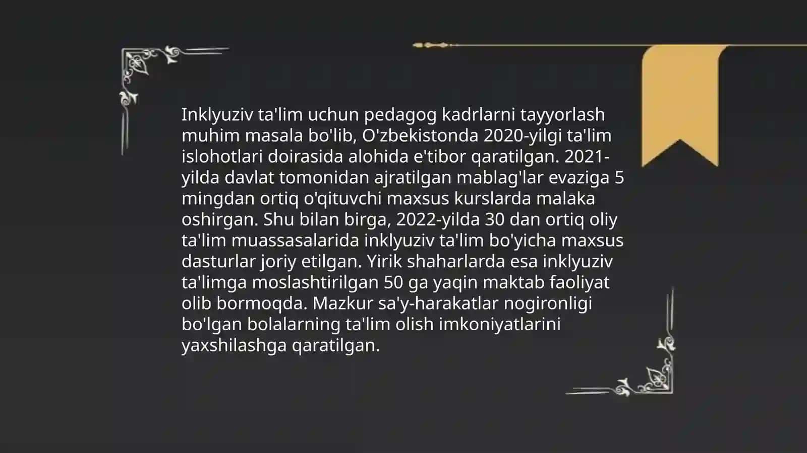 Oliy ta'lim muassasalarida Ingkuliziv taʼlimni rivojlantirish muommo va yechimlar 4