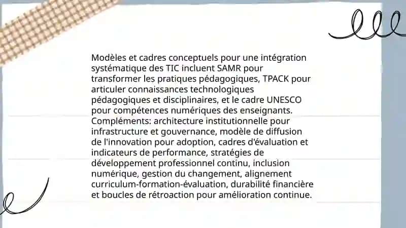 L'intégration des TIC dans une perspective systématique 4