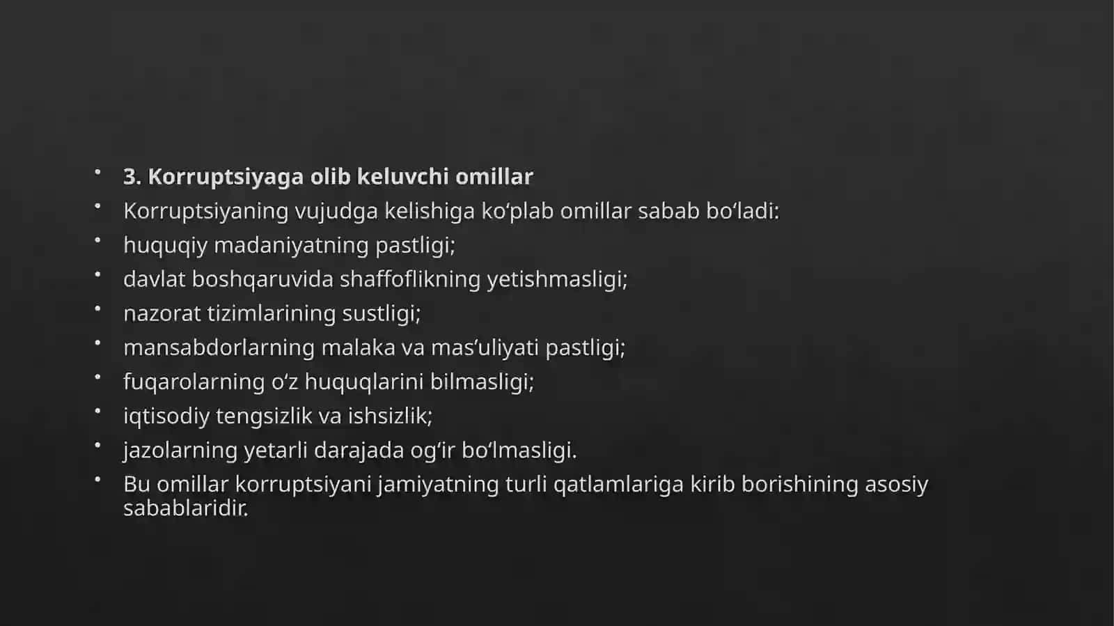Korrupsiyaning mohiyati. oqibatlari va unga qarshi kurash mexanizmlari 4