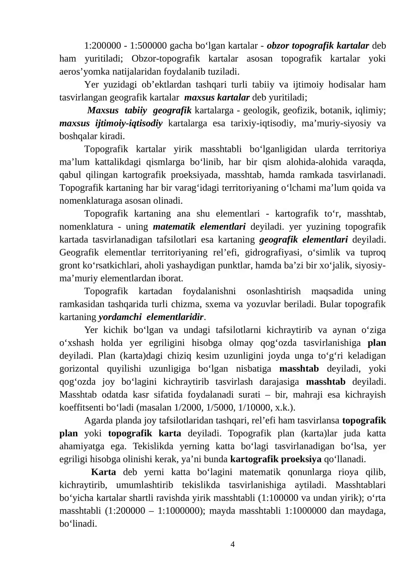 SHARTLI BELGILAR VA MASSHTABLAR KURS LOYIHASI 4