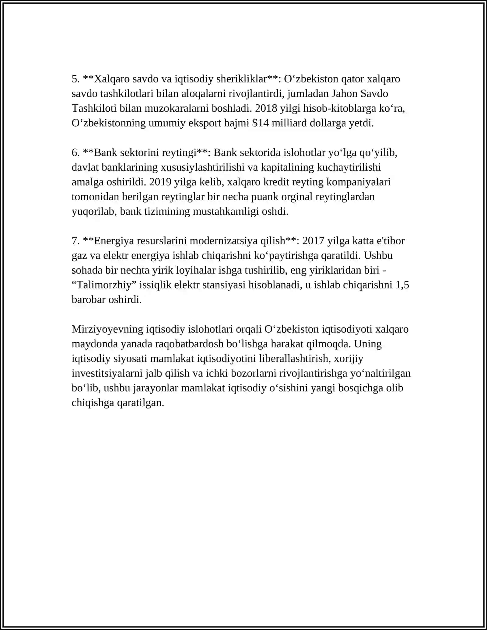 SHAVKAT MIRZIYOEV - O'ZBEKISTON RESPUBLIKASI PREZIDENTI 4