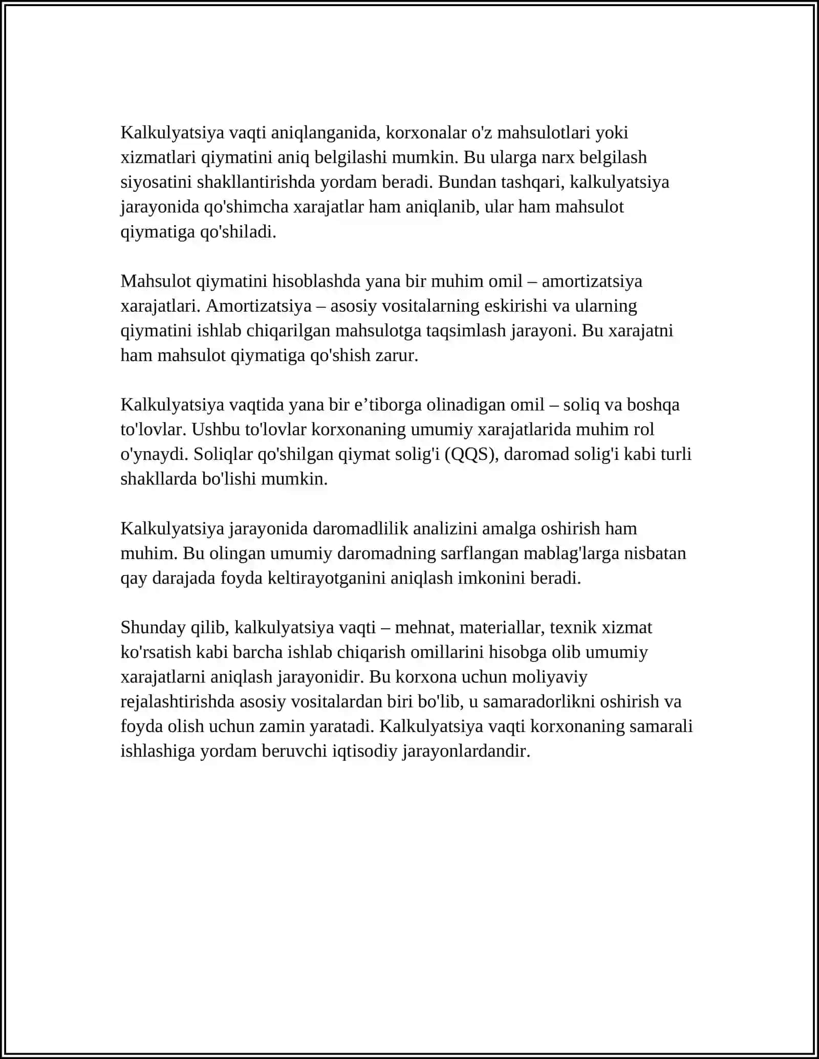 KALKULATSIYA VAQTI QANDAY VAQT VA QAYSI FORMULA BILAN ANIQLANADI 4