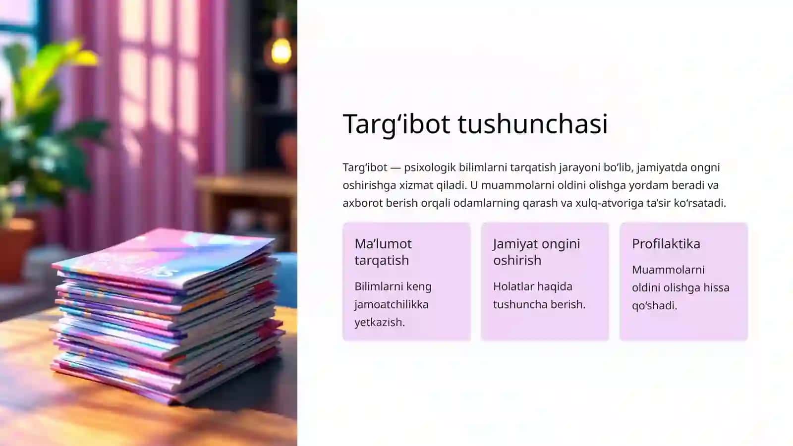 Targ‘ibot-tashviqot faoliyati: maqsad, vazifa, usullar va vositalar 4