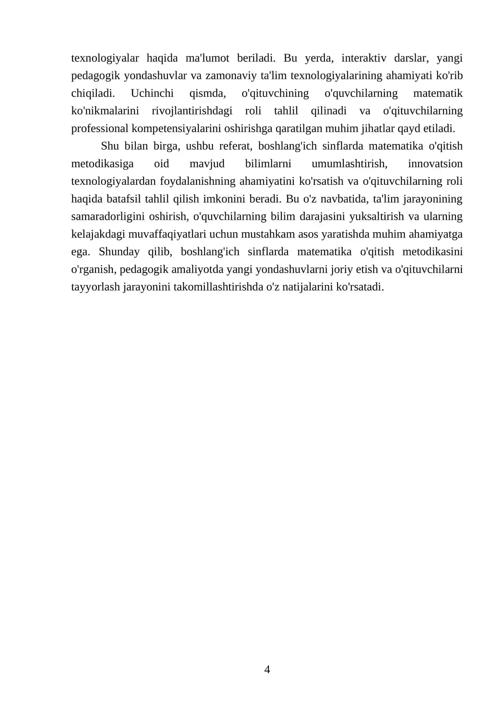 Bpshlangʻich sinflarda matematika metodikasini oʻrgatish 4