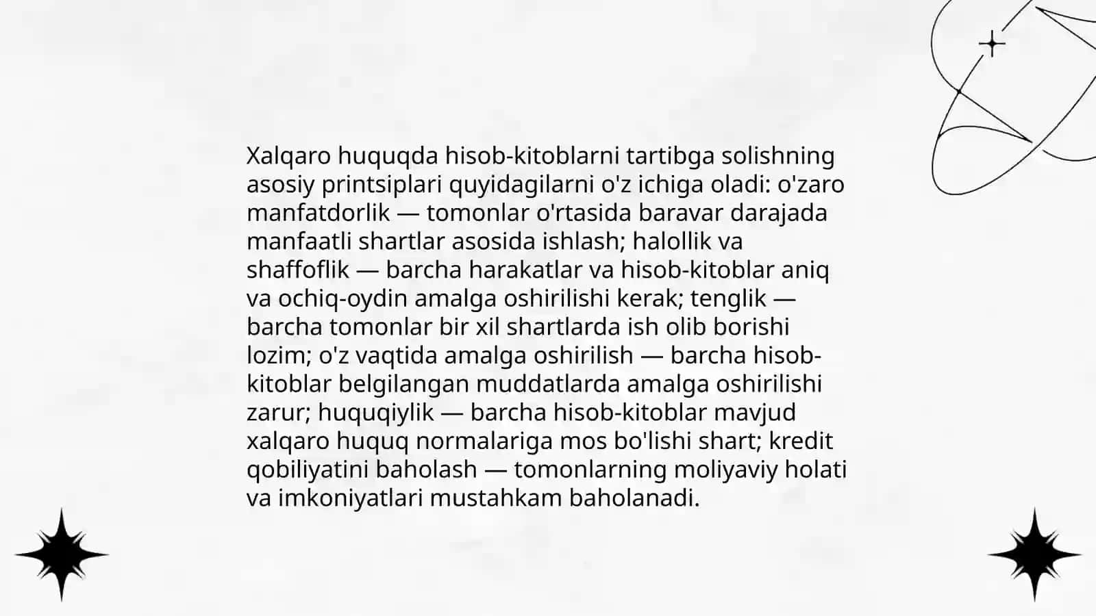 Hisob kitoblarni xalqaro huquqiy tartibga solinishi 4