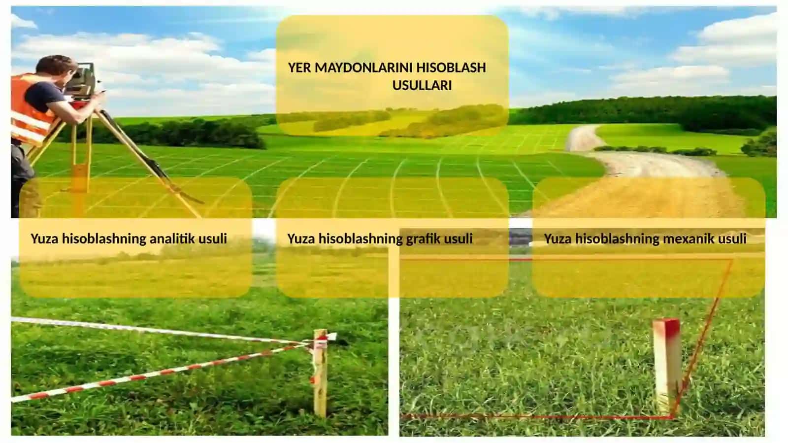 Yer maydonlari  yuzalarini aniqlashda bog'lanmaslik va chekli xato qiymatlarini taqqoslash 4