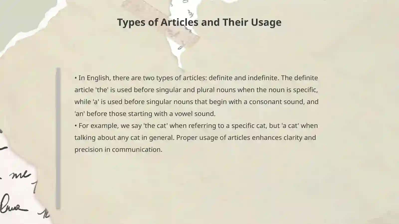 The Use of Articles in English and The Problem of Their Translation into Uzbel 4
