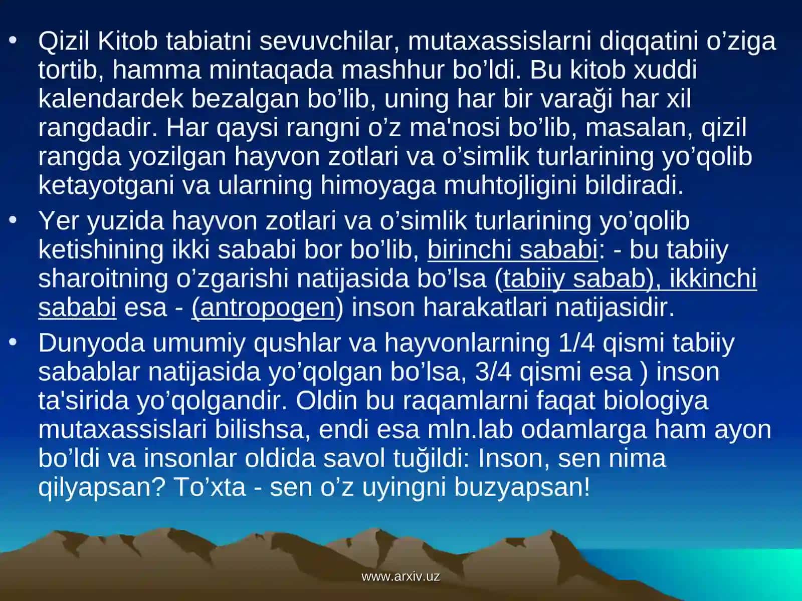 Qizil kitob va uning ahamiyati 4